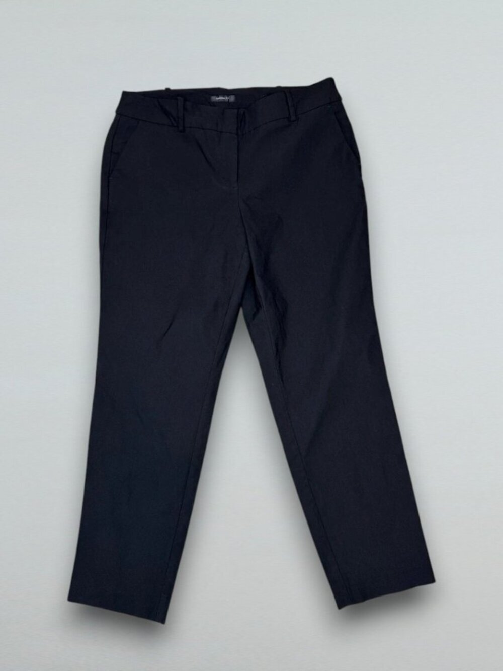 Black Modern Fit Dress Pants Slacks Straight Leg Office Career Classic Petite 4P